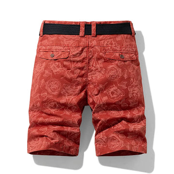 New Spring Men Cotton Print Men's Shorts Clothing Summer Casual Breeches