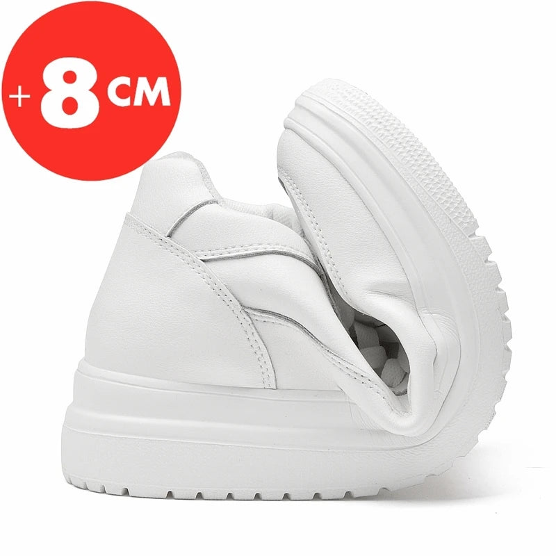 Men's Elevator Shoes Height Increase 8cm - Taller Sneakers Casual Sports Gift
