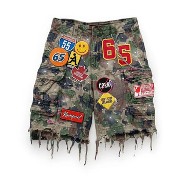 Vintage Diamonds Graphic Baggy Denim Streewear
