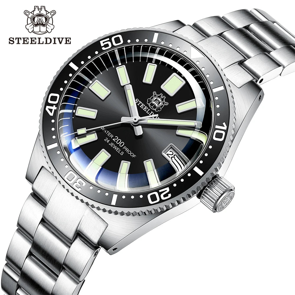 Steeldive Brand Blue Ceramic Bezel
