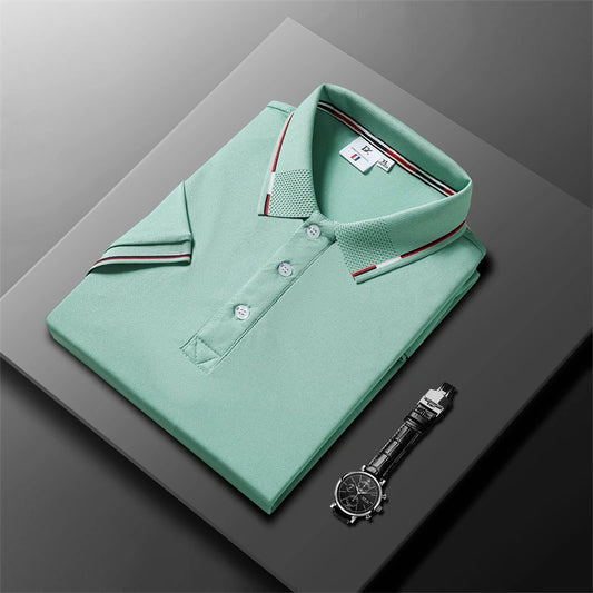 Men's Business Casual Polo Short Sleeve