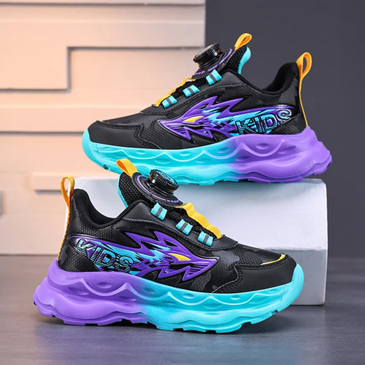 Kids Sneakers Casual Sports Shoes for Children School Running Boys Fashion Cartoon Printed Walking Footwear